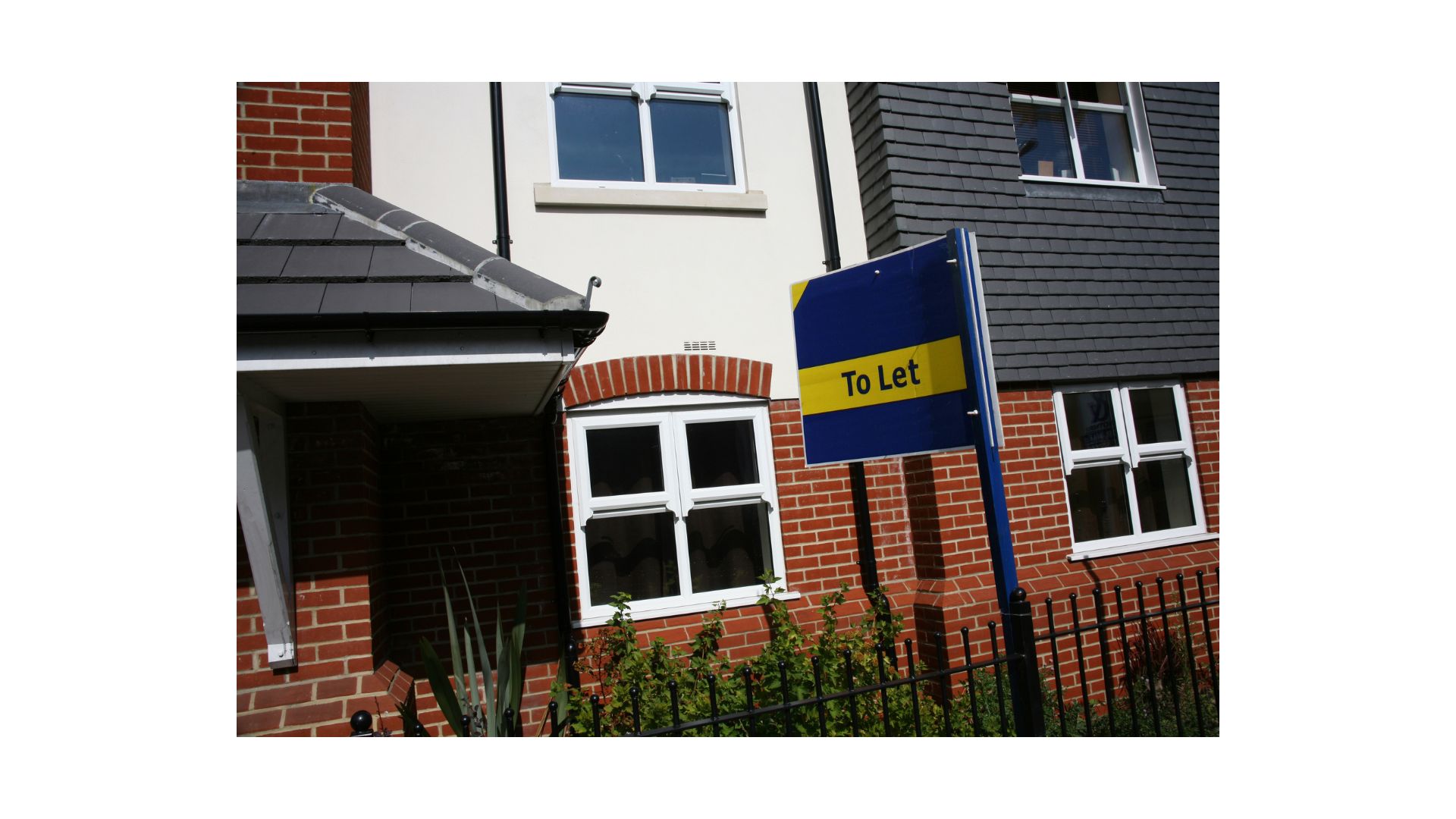 A house with a to let sign outside