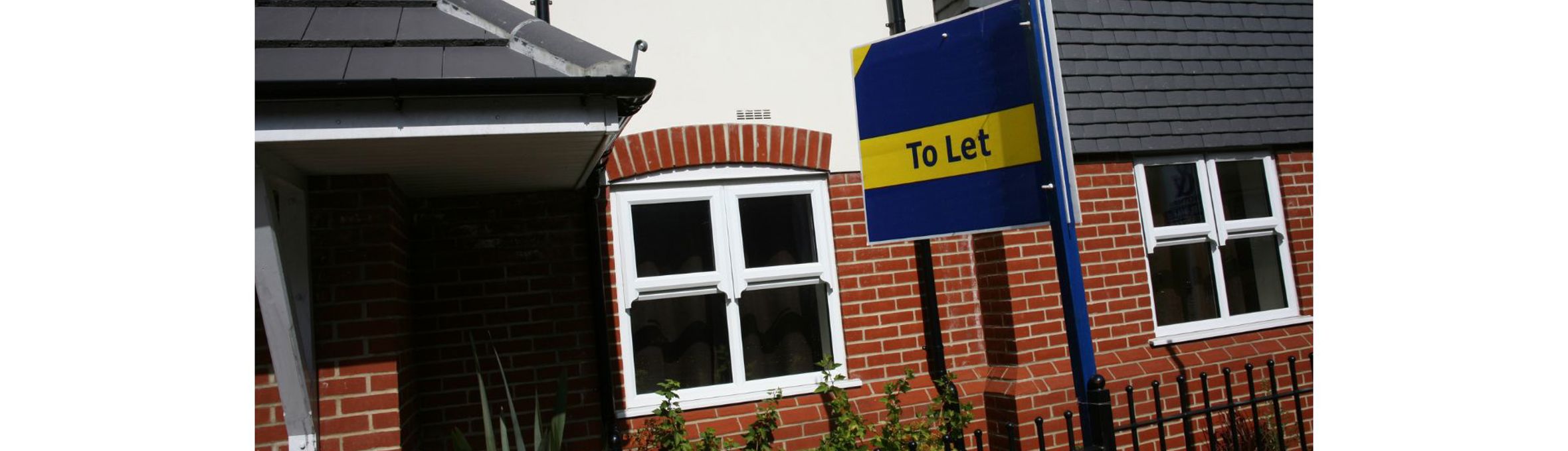 A house with a to let sign outside