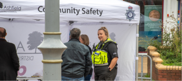 Community Safety at a pop up event