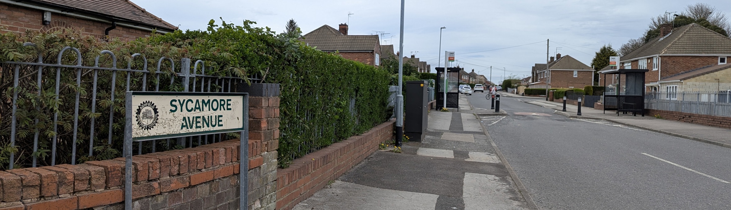 a street sign that reads sycamore avenue 