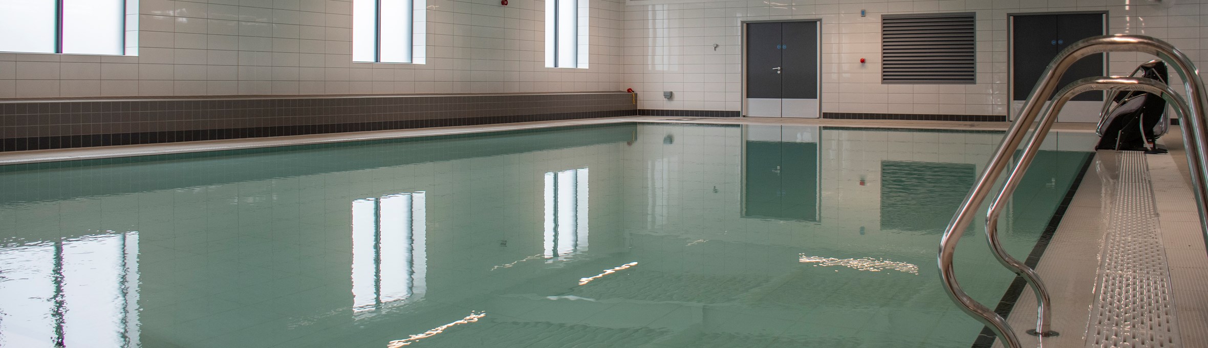 The new pool at Hucknall Leisure Centre 