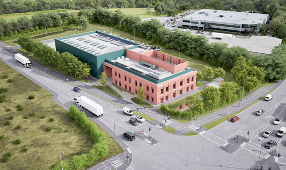 An artist's impression of the future Ashfield Distribution and Manufacturing Centre
