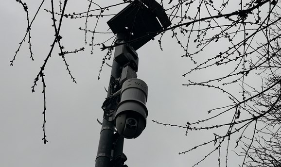 New CCTV camera at Sutton Cemetery