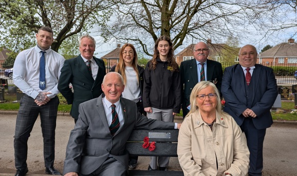 Bench for Adrian Sheldon in Kingsway Cemetery 
