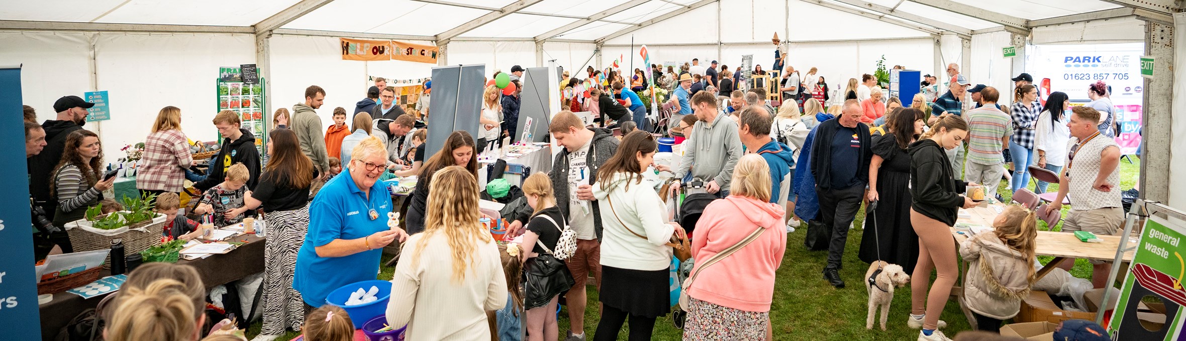 Community Tent at Ashfield Show