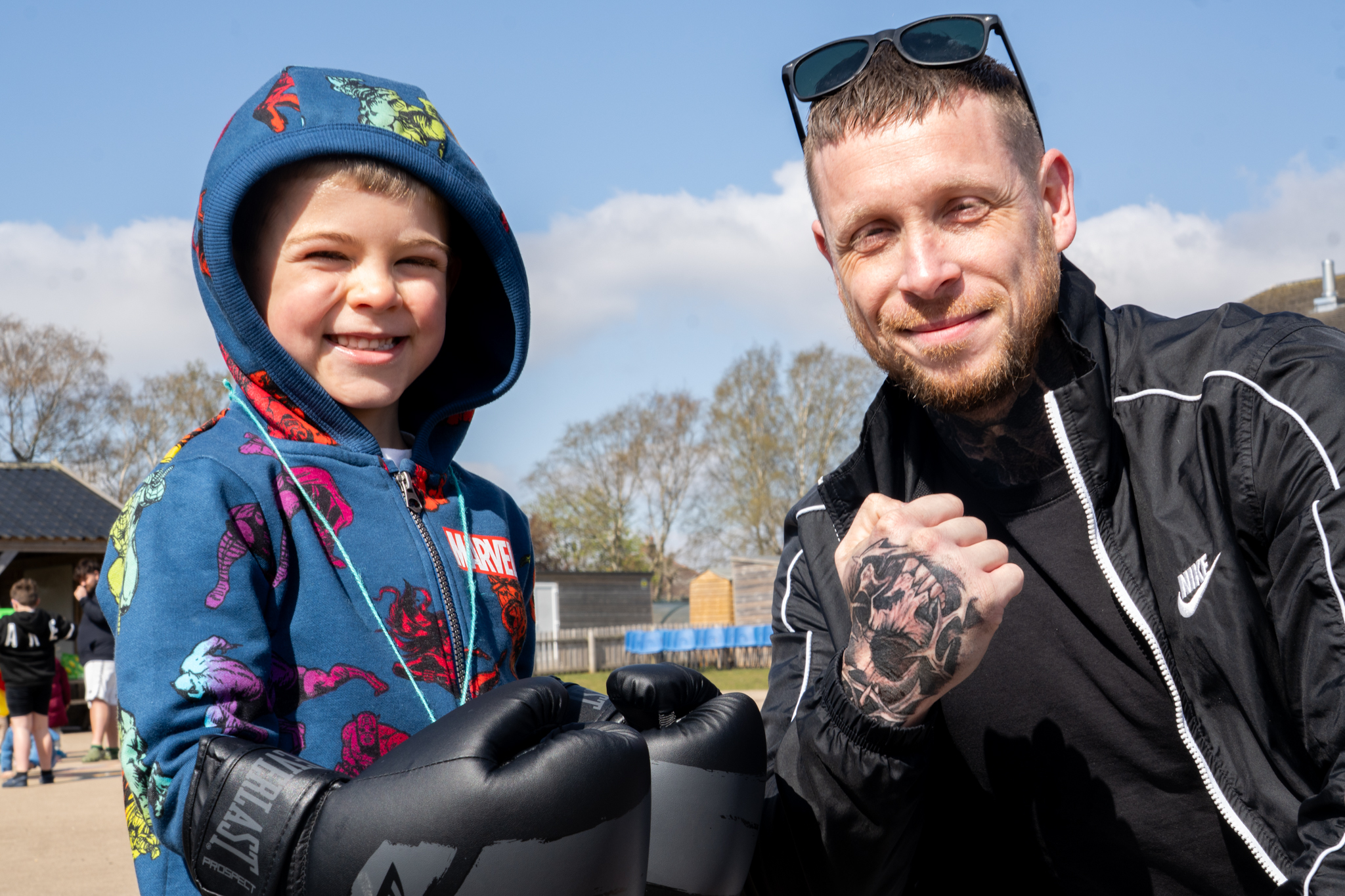 Deputy Chairman Cllr Dale Grounds at a wellbeing event in Leamington