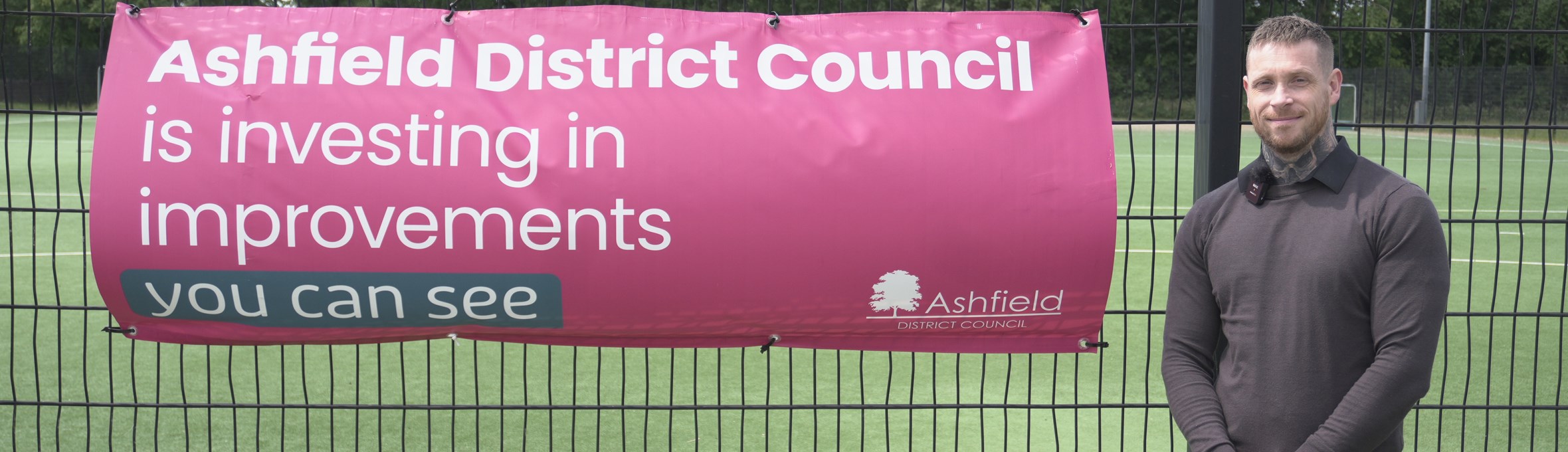 Cllr Dale Grounds at Kingsway Park