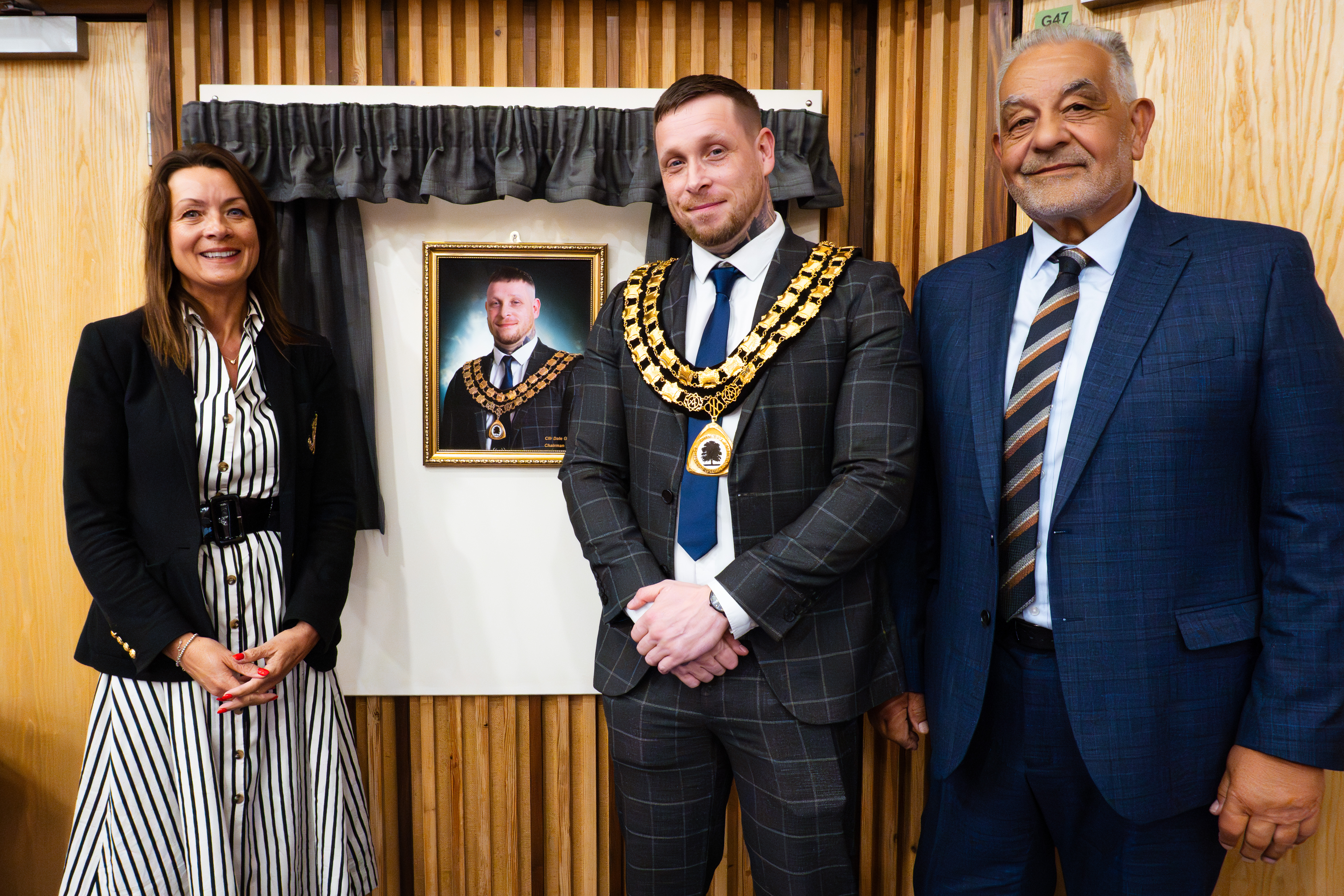 Theresa Hodgkinson, Cllr Dale Grounds and Cllr Paul Grafton