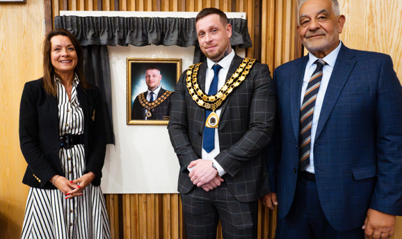 Theresa Hodgkinson, Cllr Dale Grounds and Cllr Paul Grafton