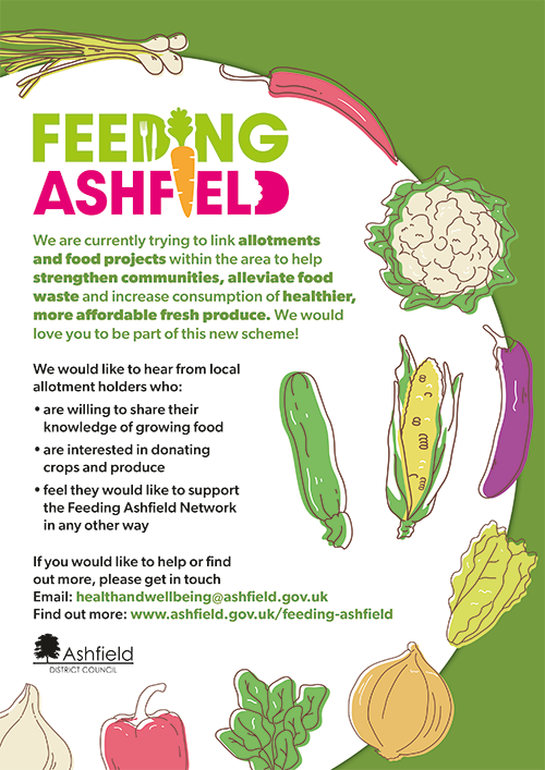 Feeding Ashfield - allotments poster
