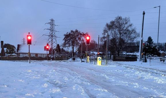 Heavy snow in Ashfield 