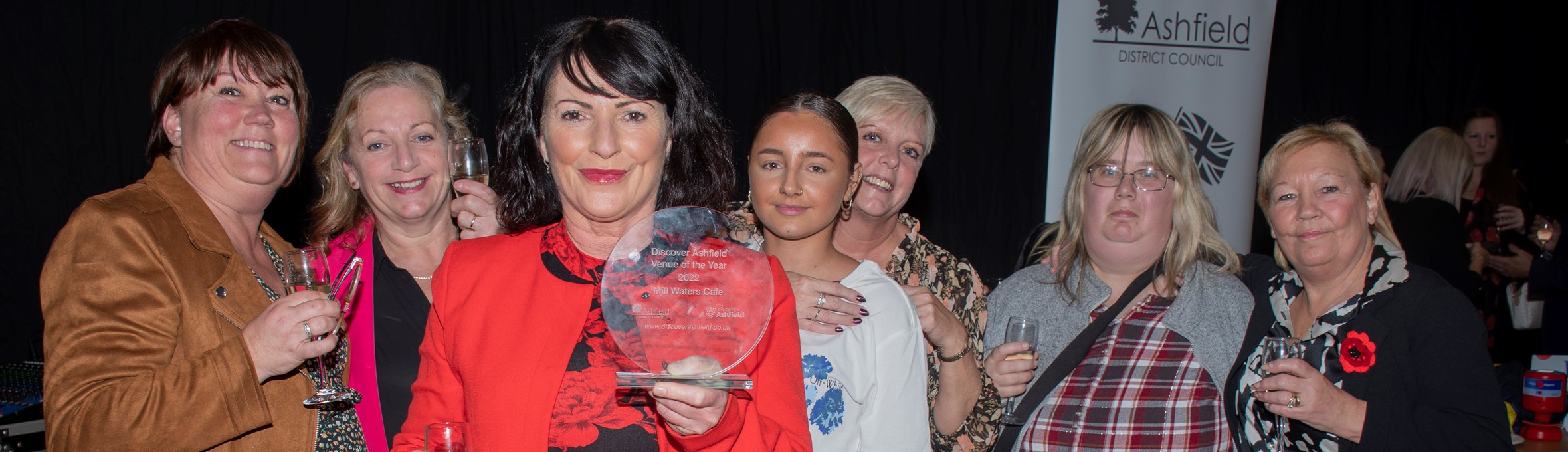 Award winners celebrate at the Discover Ashfield awards 2022