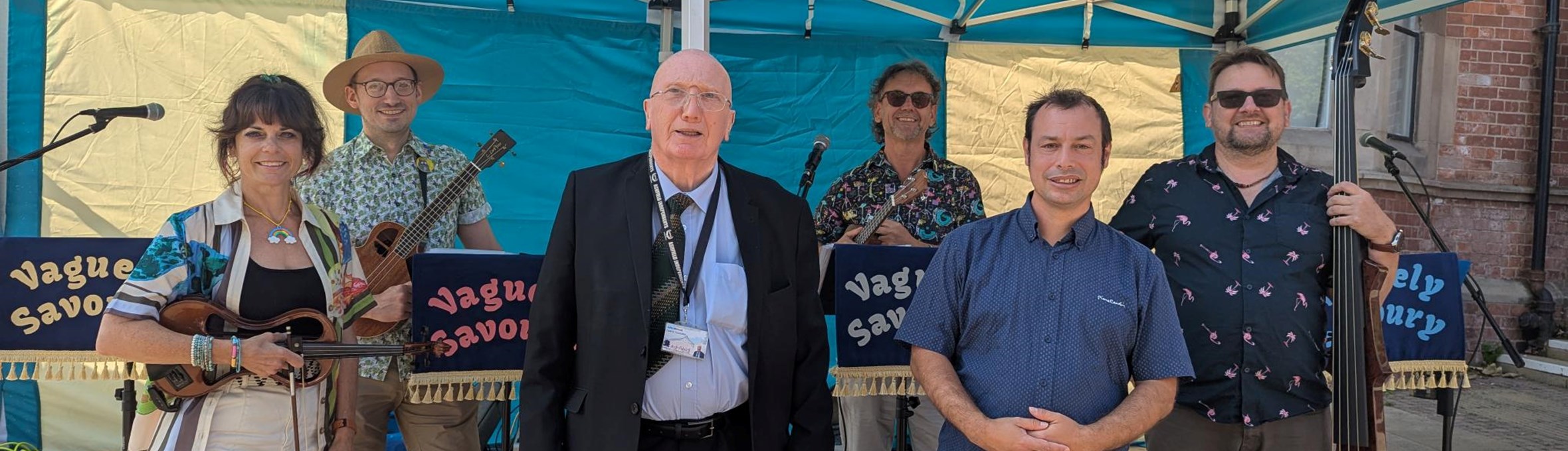 Cllrs John Willmott and Lee Waters with Vaguely Savoury