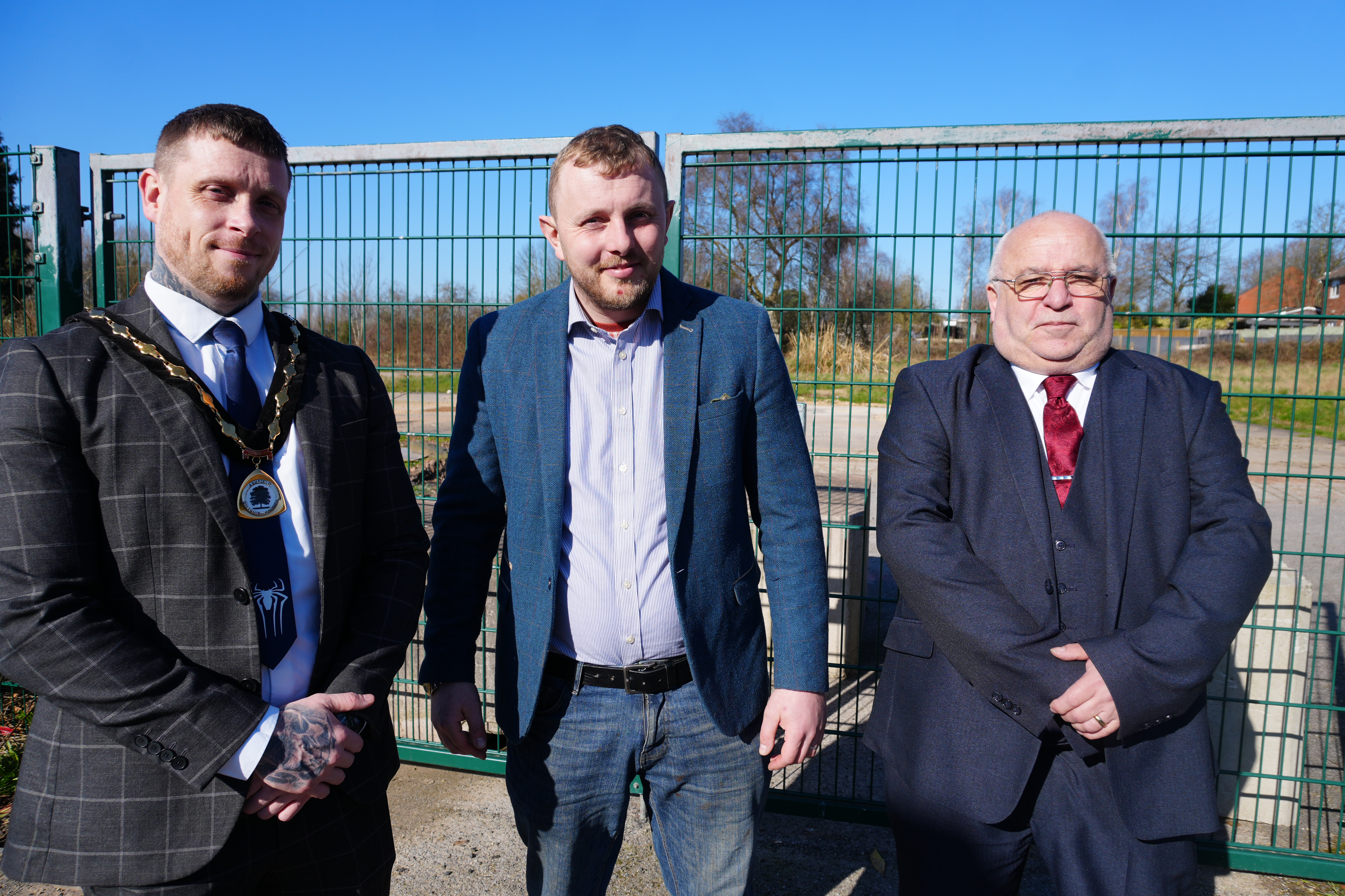 Cllrs Dale Grounds, Tom Hollis and Andy Meakin