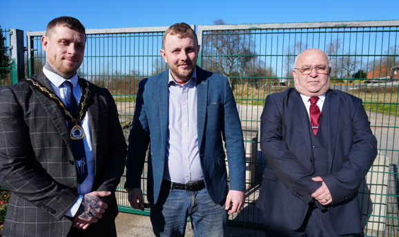 Cllrs Dale Grounds, Tom Hollis and Andy Meakin