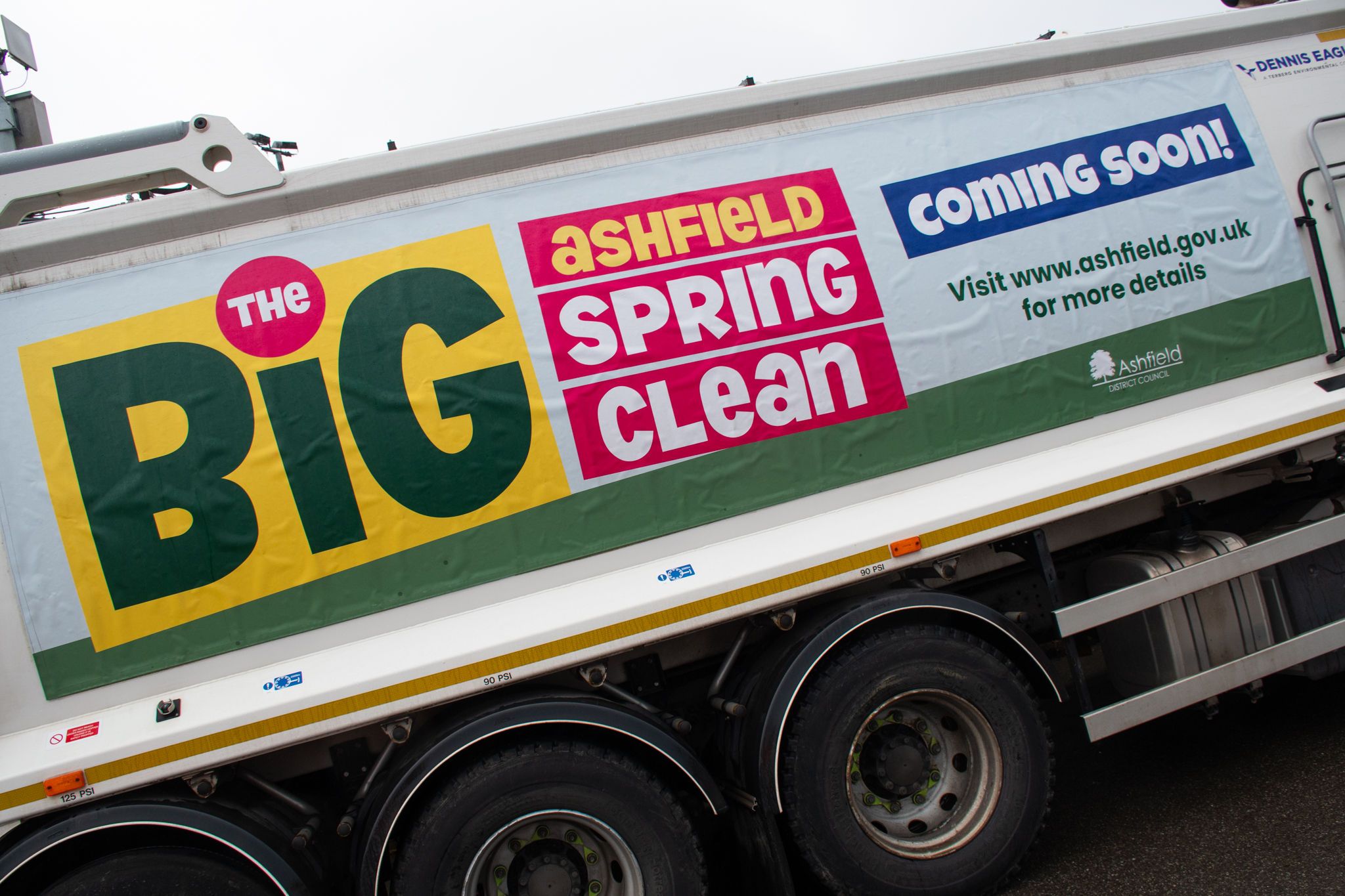 Big Ashfield Spring Clean coming soon bin lorry 
