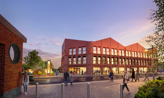 An artists impression of how the new three storey building could look 