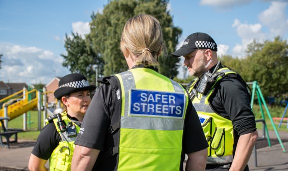 Community Protection Officers in hi-vis vests