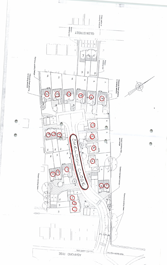 Example of a street numbering plan