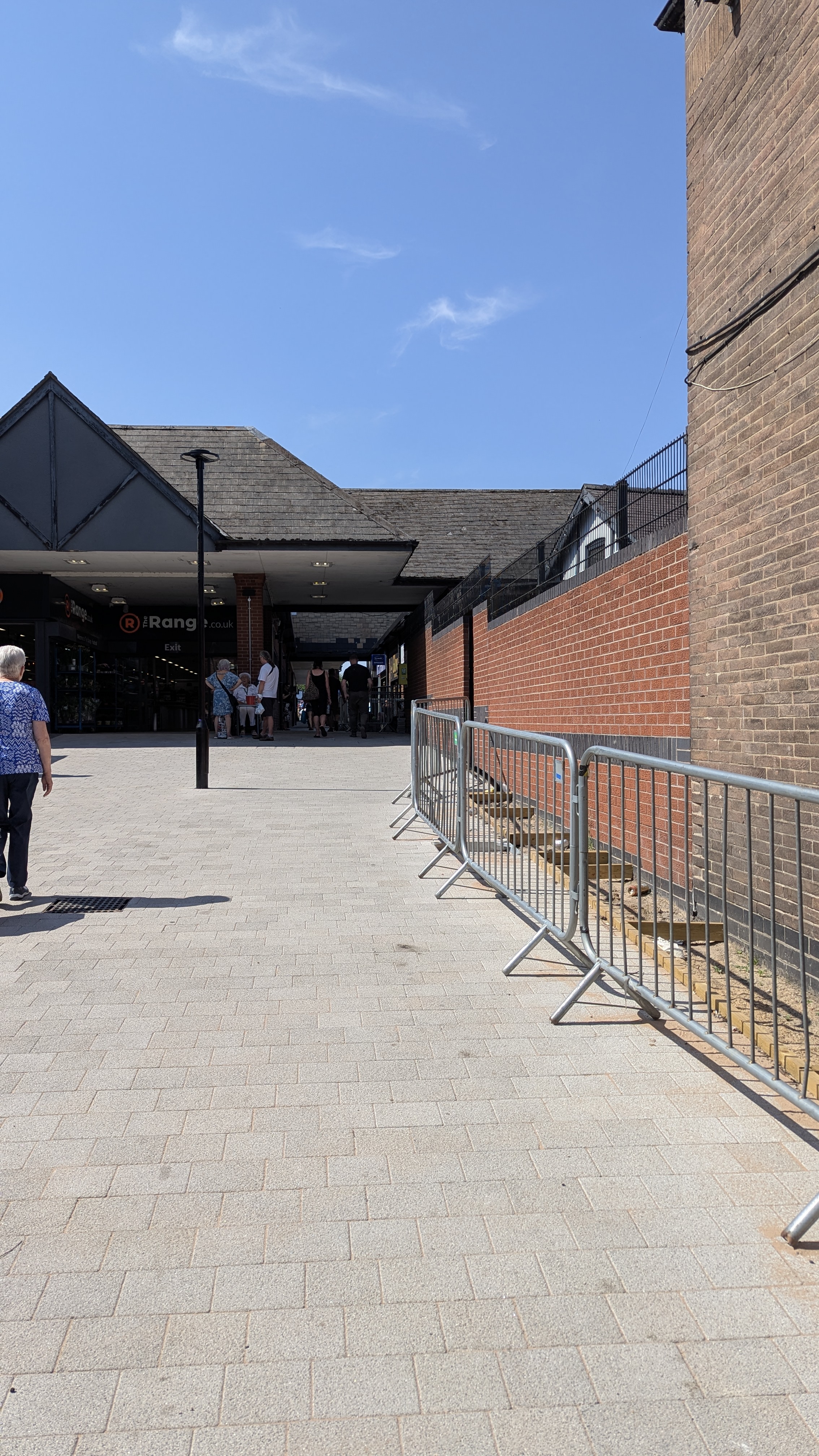An image of Central Walk, Hucknall, looking towards the Range 