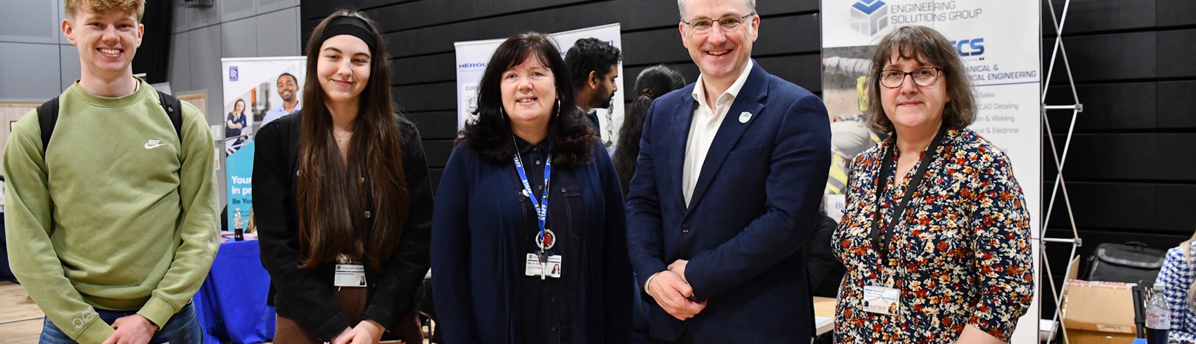 Cllr Matthew Relf, Executive Lead for Growth, Regeneration and Local Planning, at the Careers Fair