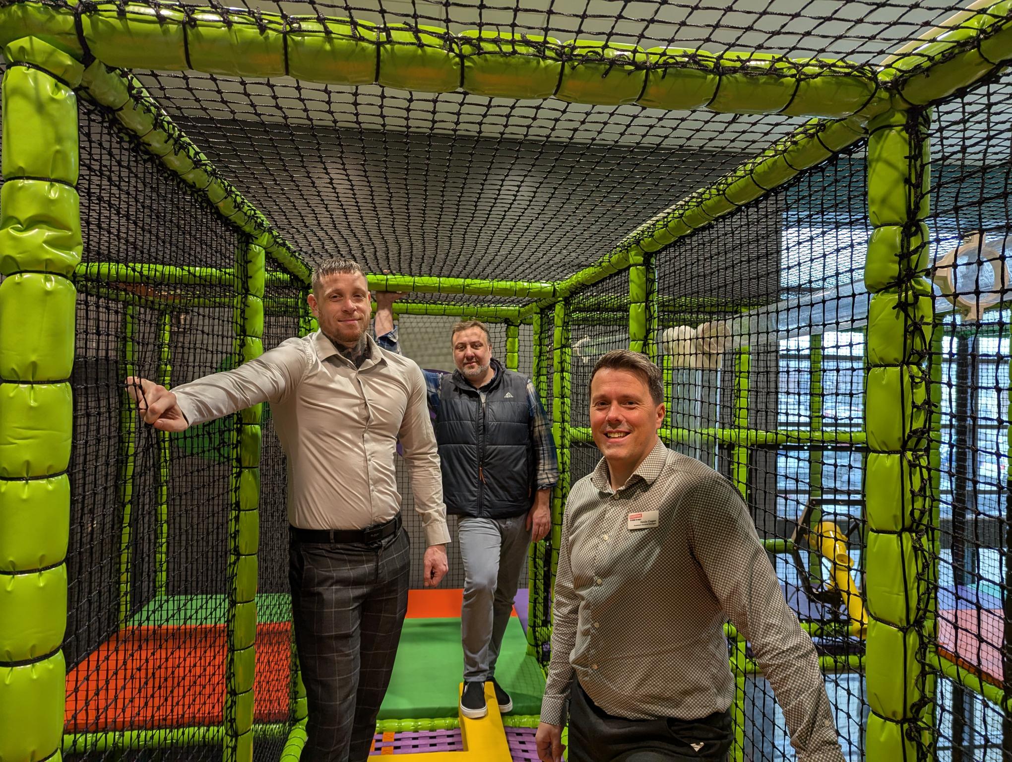 Cllrs Chris Huskinson and Dale Grounds with Assistant General Manager Kevin Cogan